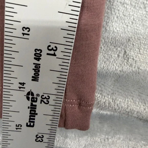 Nike Air Womens Size Small S High Waist Flare Legging Mauve Pink Split Hem Pant - Picture 5 of 6